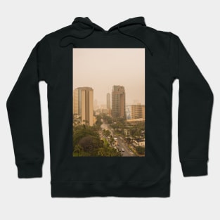 downtown Honolulu on a cloudy day Hoodie